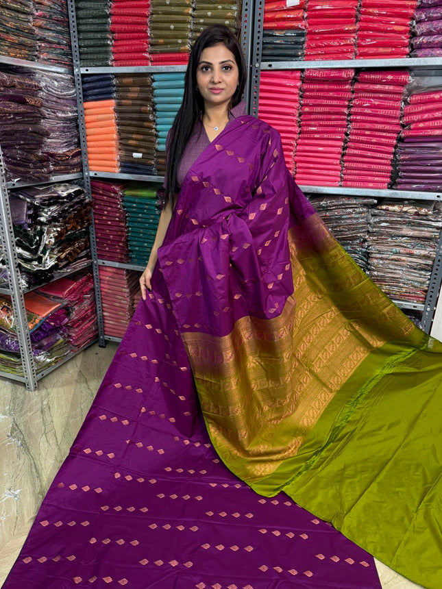 Border Less Kanchi Silk