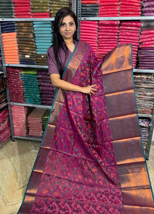 Semi Raw Silk Sarees