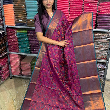 Semi Raw Silk Sarees