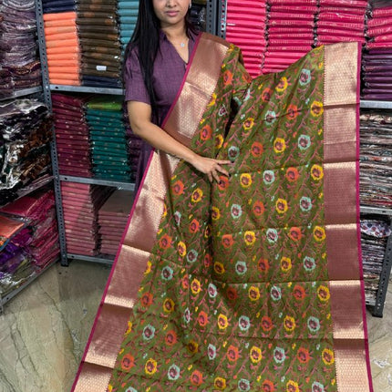 Semi Raw Silk Sarees