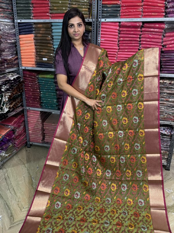 Semi Raw Silk Sarees