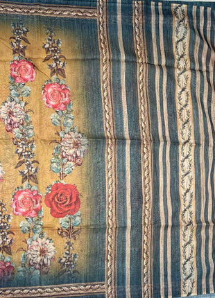 Pure Linen with Kalamkari Printed