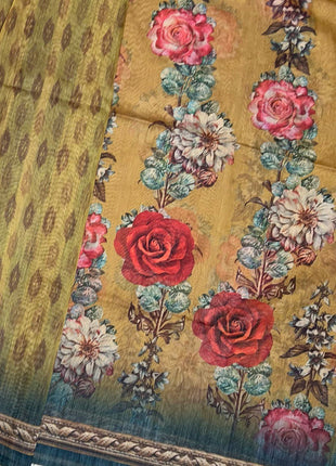 Pure Linen with Kalamkari Printed