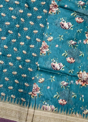 Pure Linen with Kalamkari Printed