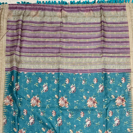 Pure Linen with Kalamkari Printed