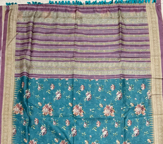 Pure Linen with Kalamkari Printed