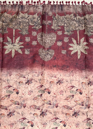 Pure Linen with Kalamkari Printed