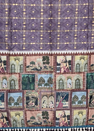 Pure Linen with Kalamkari Printed