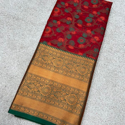 Semi Raw Silk Sarees