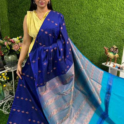 Border Less Kanchi Silk