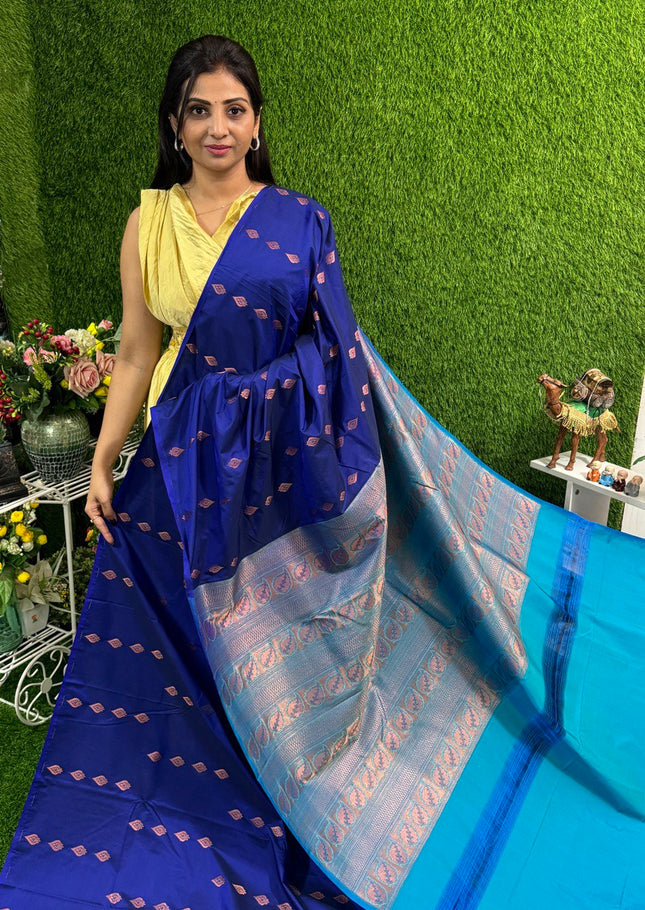 Border Less Kanchi Silk