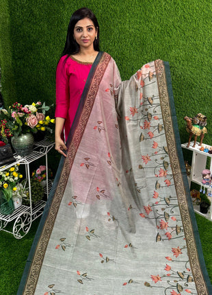 Pure Linen with Kalamkari Printed