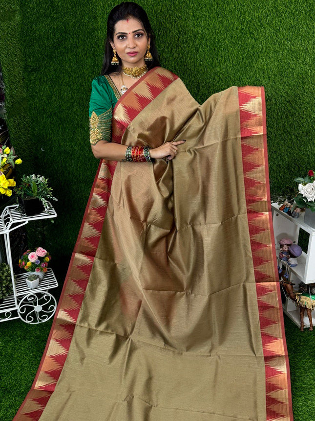 Semi Raw Silk Sarees