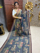 Pure Linen with Kalamkari Printed