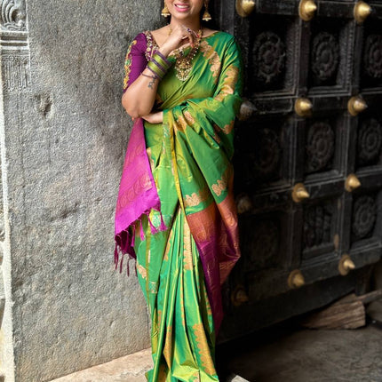 Border Less Kanchi Silk