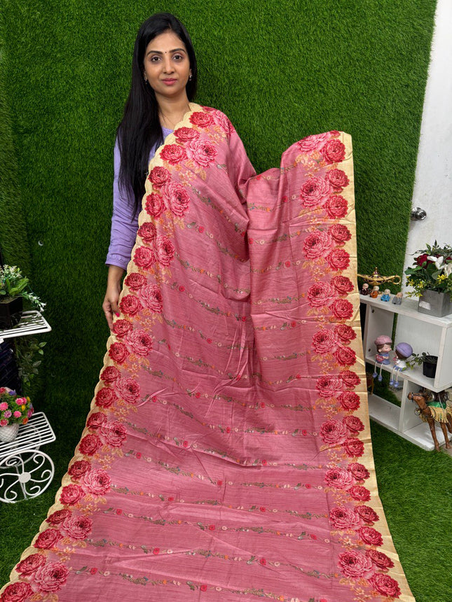 Semi Tussar silk