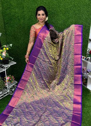 Triple Shade Kanchi Silk