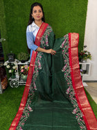 Semi Dola with Kalamkari Blouse