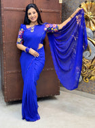 Georgette with Designer Embroidery Blouse