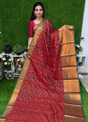 Semi Raw Silk Sarees