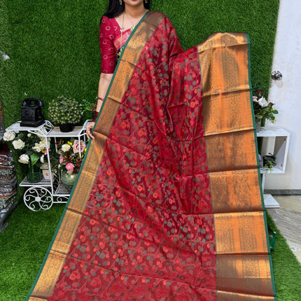 Semi Raw Silk Sarees