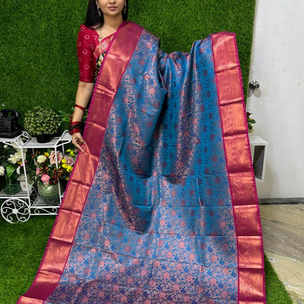 Triple Shade Kanchi Silk