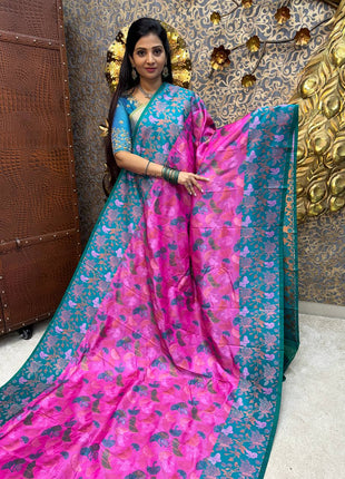 Triple Shade Kanchi Silk