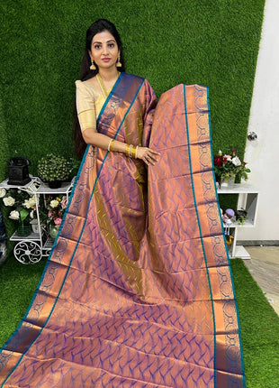 Triple Shade Kanchi Silk