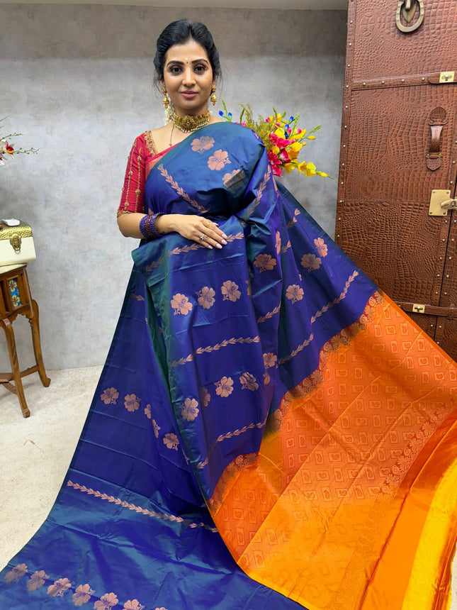 Border Less Kanchi Silk