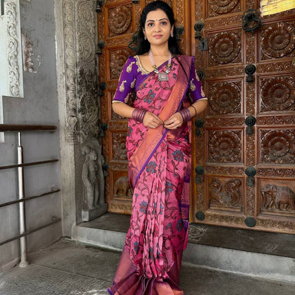 Semi Raw Silk Sarees