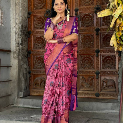 Semi Raw Silk Sarees