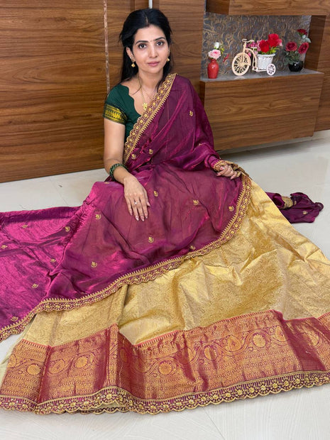 Lehenga is Free Size (Semi Stitched )