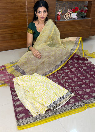 Kota Doria Salwar Suit  (UNSTITCHED)
