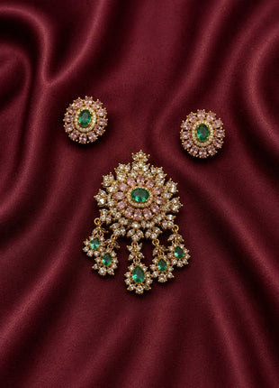 Stone Dollar With Earring