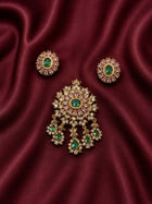 Stone Dollar With Earring