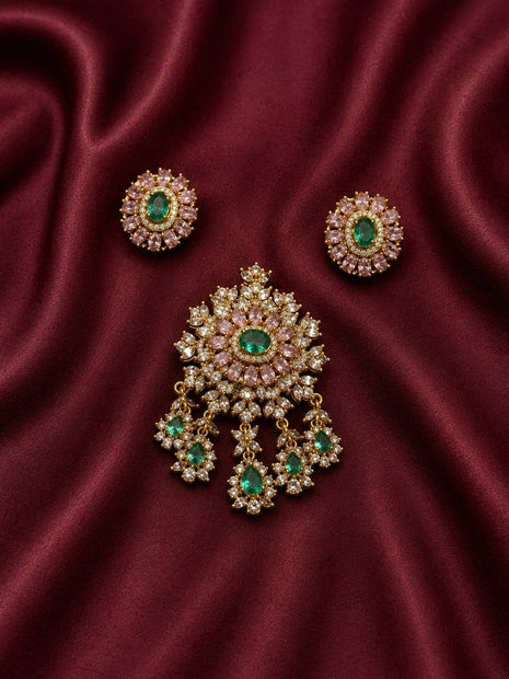 Stone Dollar With Earring