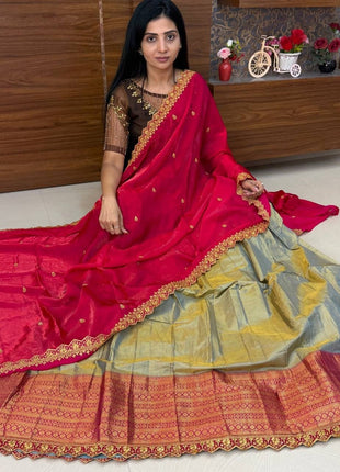 Lehenga is Free Size (Semi Stitched )