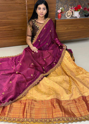 Lehenga is Free Size (Semi Stitched )