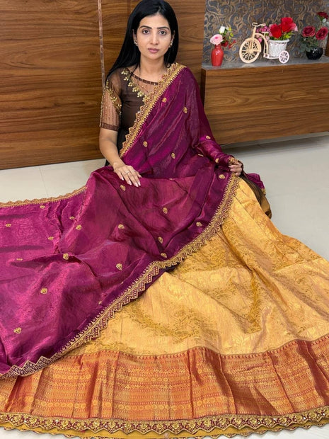 Lehenga is Free Size (Semi Stitched )