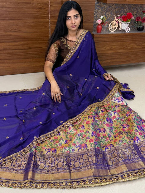 Lehenga is Free Size (Semi Stitched )