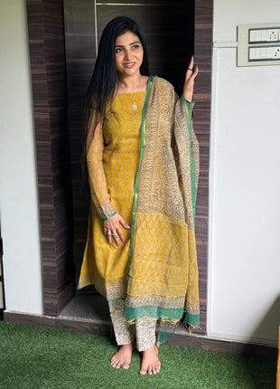 Kota Doria Salwar Suit  (UNSTITCHED)