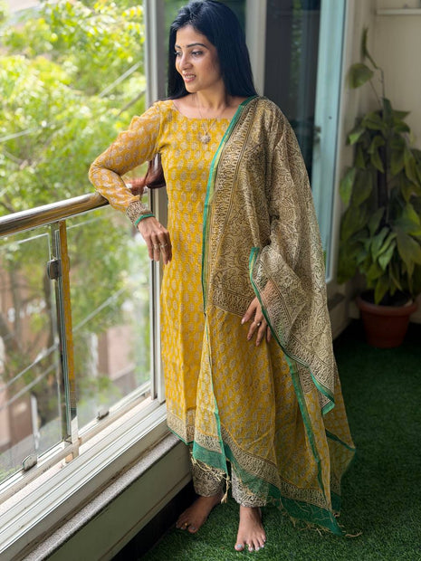 Kota Doria Salwar Suit  (UNSTITCHED)