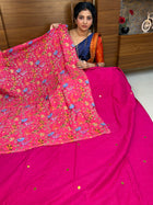 MUL MUL COTTON WITH Position Blouse (Sequence Fabric)