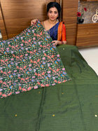 MUL MUL COTTON WITH Position Blouse (Sequence Fabric)