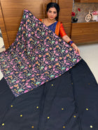 MUL MUL COTTON WITH Position Blouse (Sequence Fabric)