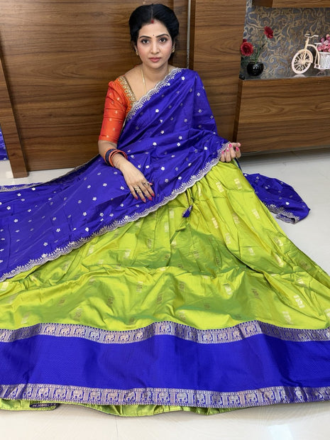 Lehenga is Free Size (Semi Stitched )