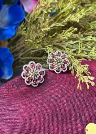 Stone Dollar With Earring