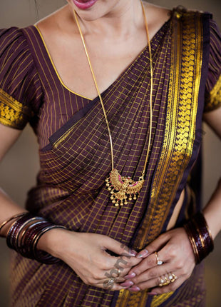 Kalyani Cotton Coffee Brown Colour