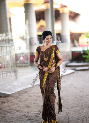 Kalyani Cotton Coffee Brown Colour