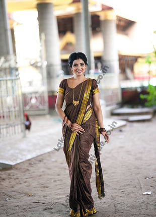 Kalyani Cotton Coffee Brown Colour